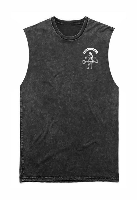 Women Wrong Muscle Tee Men - Blackwash