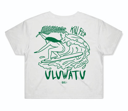 Uluwatu Crop Tee Women - White