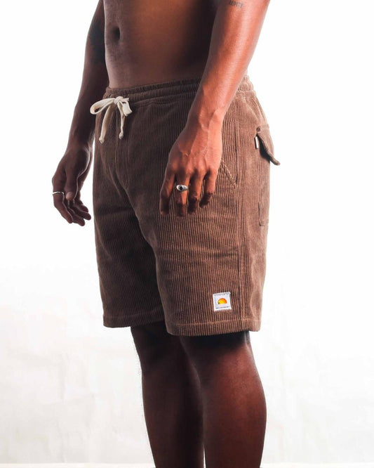 Rutopia Brown Cord Walkshort Men - Brown