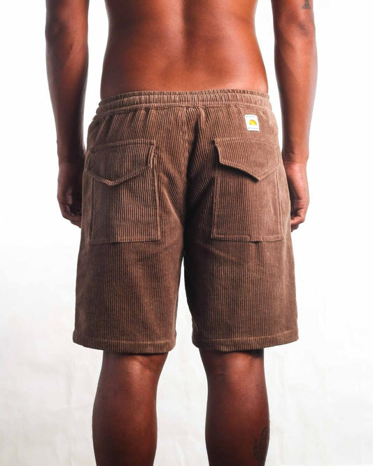 Rutopia Brown Cord Walkshort Men - Brown