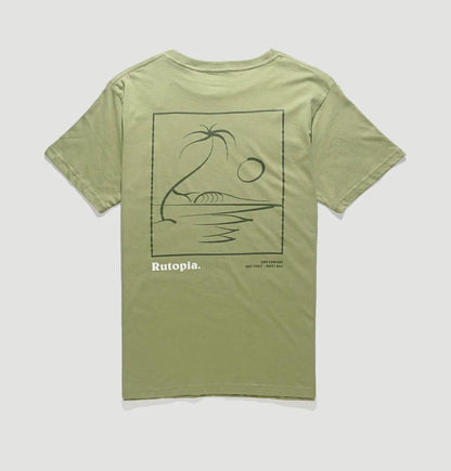 Rutopia Coast View Tee Men - Olive