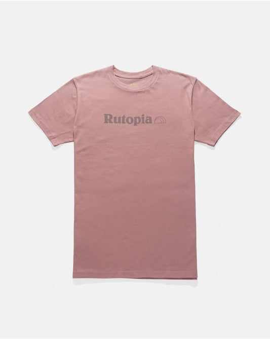 Rutopia Maroon Logo Tee Men - Maroon