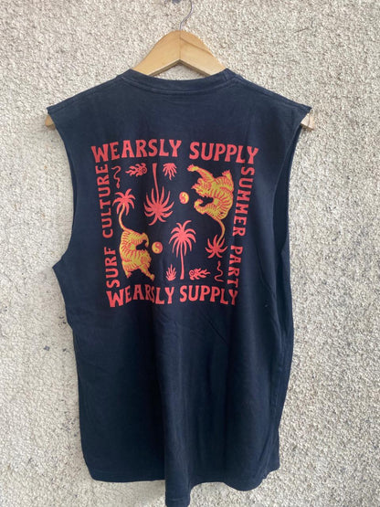 Wearsly MD Muscle Two Tiger Men - Black