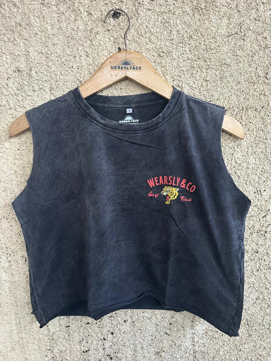 Wearsly AW Muscle Surf Tiger Women - Black
