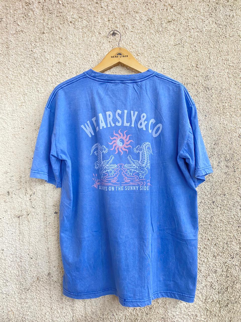 Wearsly MD Two Crocodile Tee Men - Blue