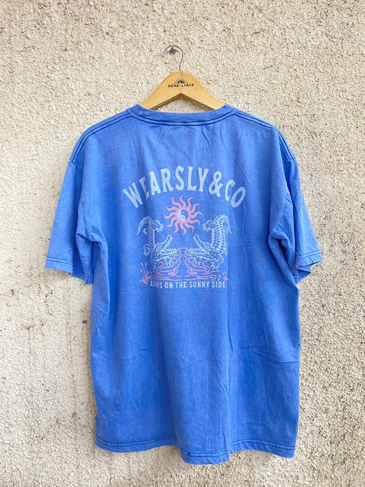 Wearsly MD Two Crocodile Tee Men - Blue