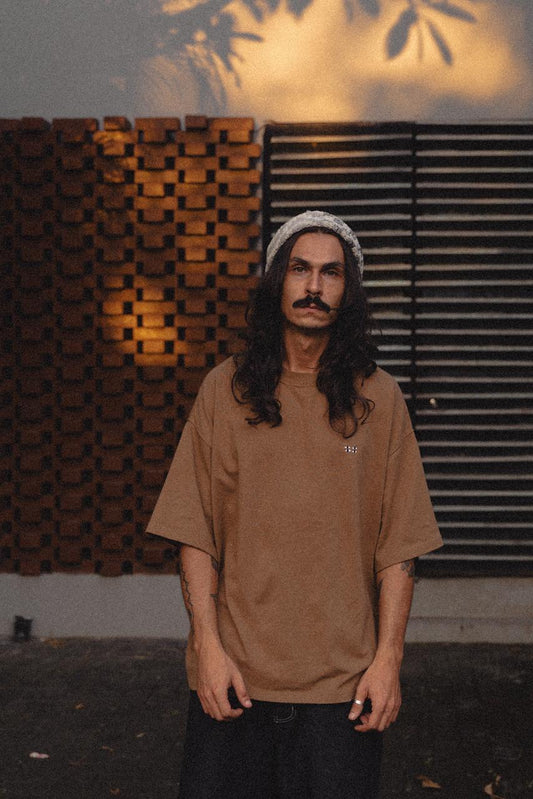 ShredTimes Tshirt Looks Heavy - Mushroom Brown