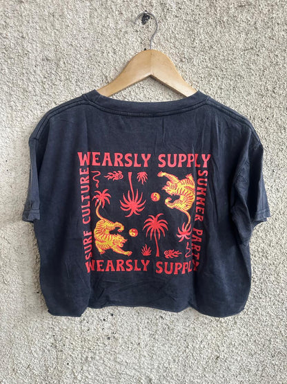 Wearsly AW Two Tiger Tee Women - Black