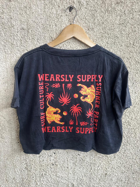 Wearsly AW Two Tiger Tee Women - Black