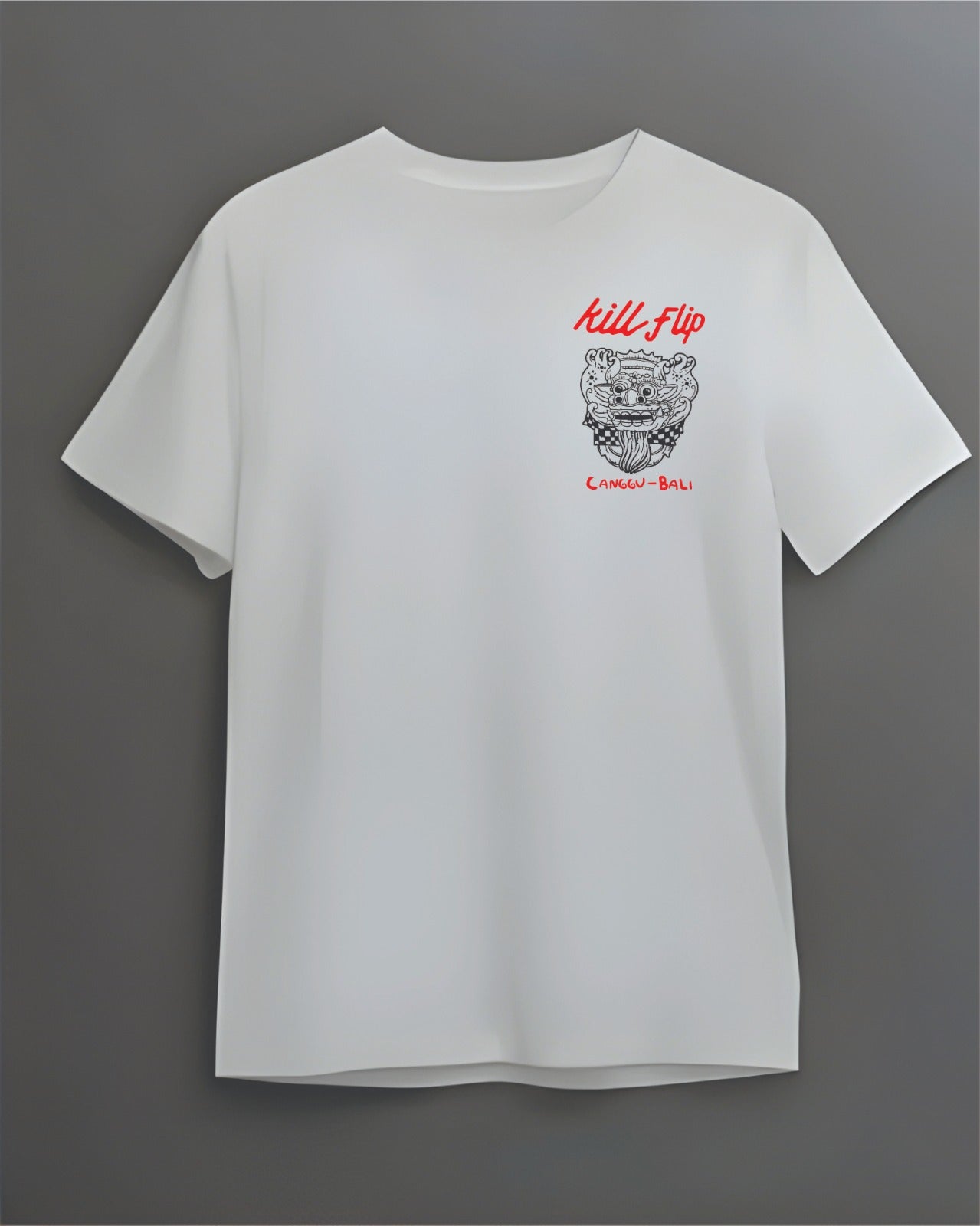 Barong Bali Tee Men - White