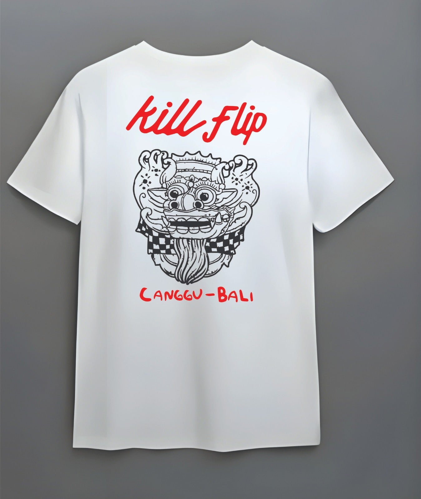 Barong Bali Tee Men - White