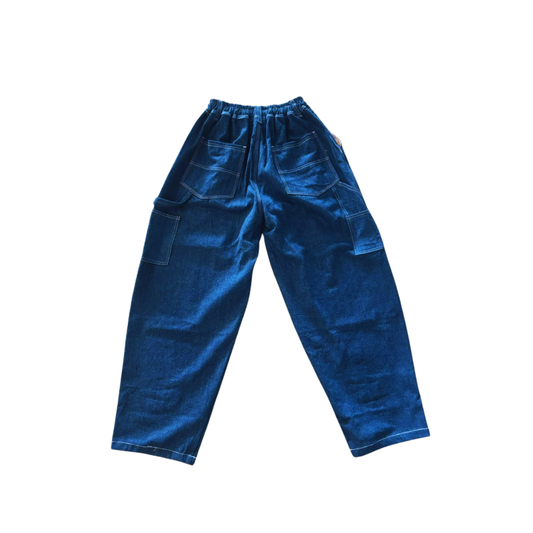 Principle X Bgs Elastic Waist Carpenter Pants - Bio Washed Denim