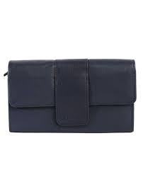 Coastal RFID Leather Wallet - Blue