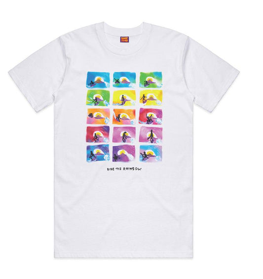 ZombieIsland Ride The Rainbow Tee Men - White