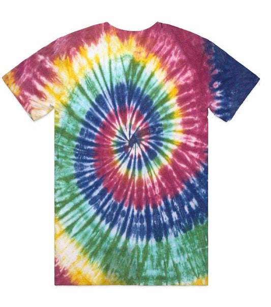 ZombieIsland Surf Nazi Tee Men - Rainbow Tie Dye