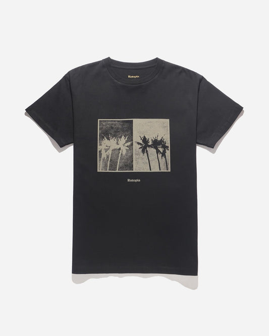 Rutopia Palm Gradient Tee Men - Black
