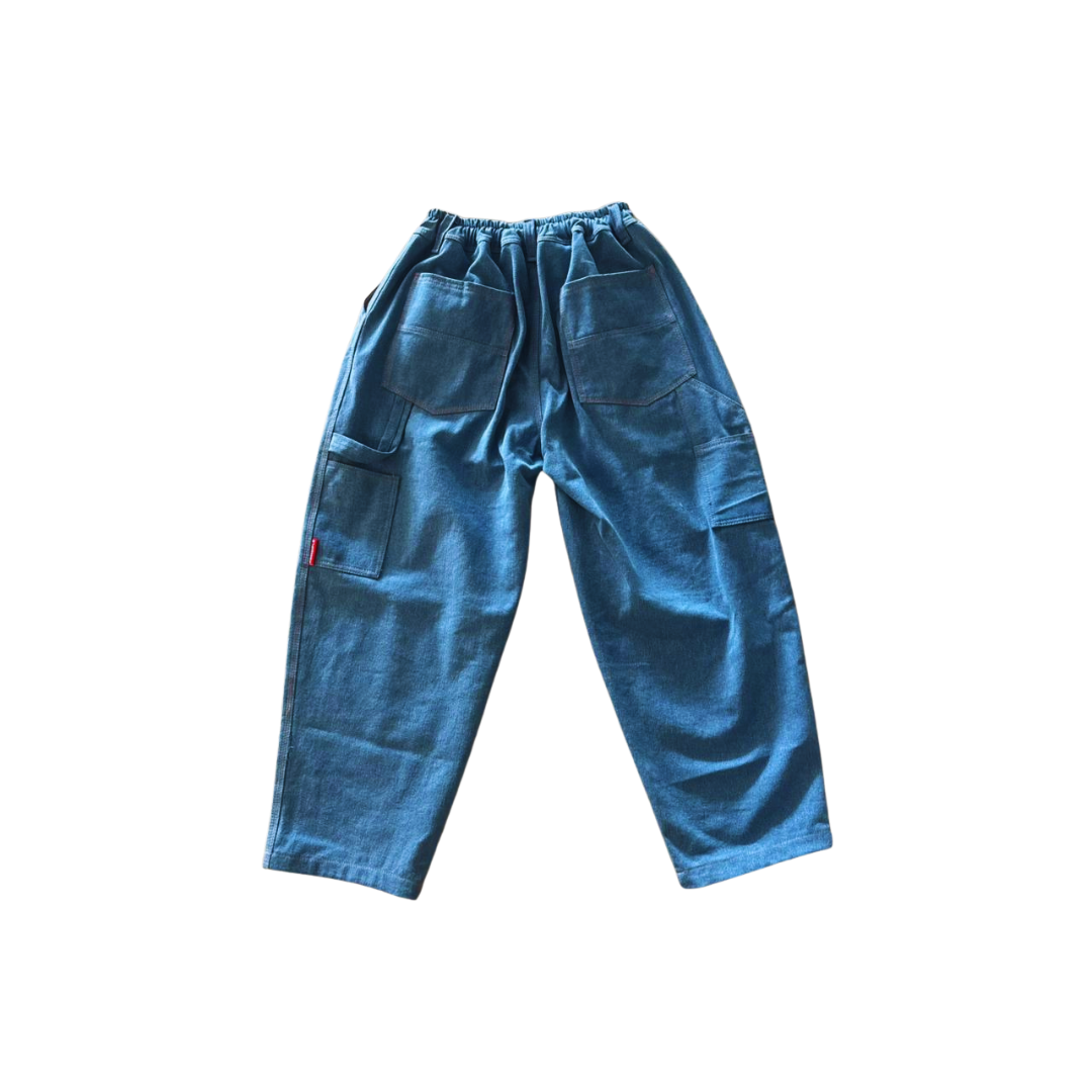 Principle X Bgs Elastic Waist Carpenter Pants - Light Blue Denim