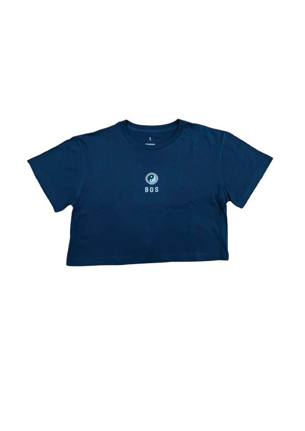 BGS Yin Yang Crop Tee - Black