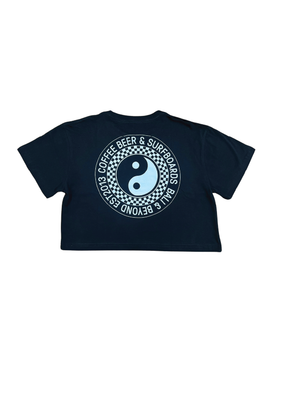 BGS Yin Yang Crop Tee - Black