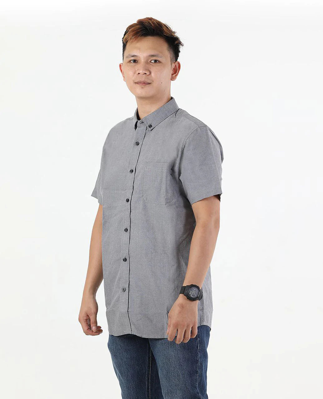 Ourtime Short Sleeve Shirt - Charcoal