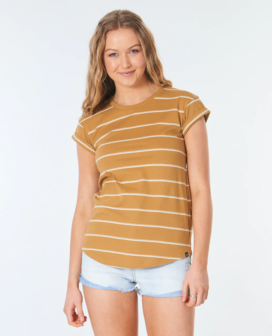 Plains Rolled Tee - Tobacco