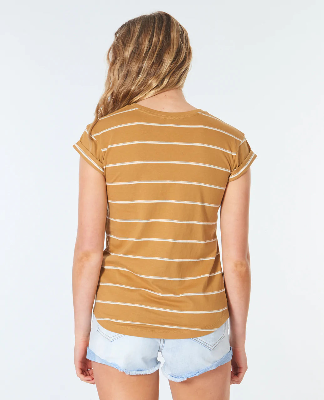 Plains Rolled Tee - Tobacco