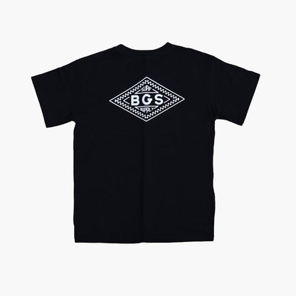 BGS Checkers Tee Black