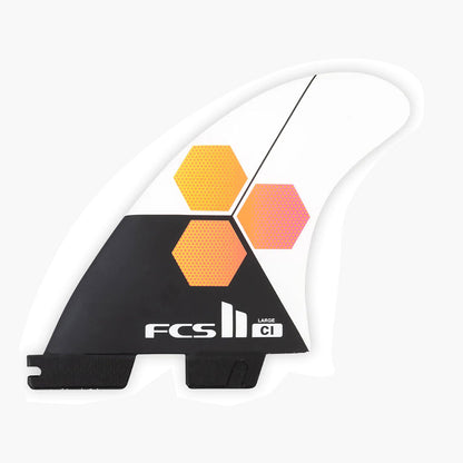 FCS II CI Upright Tri Fins - White