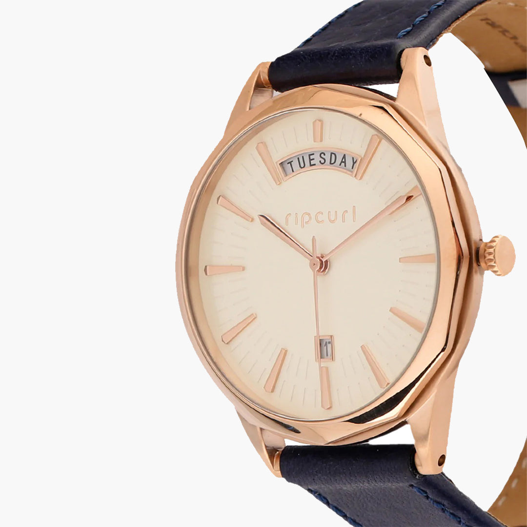 Indie Rose Gold Leather Watch - Rose Gold