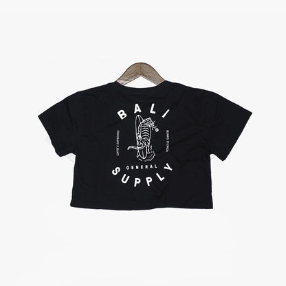 BGS Tiger++ Crop Tee Black